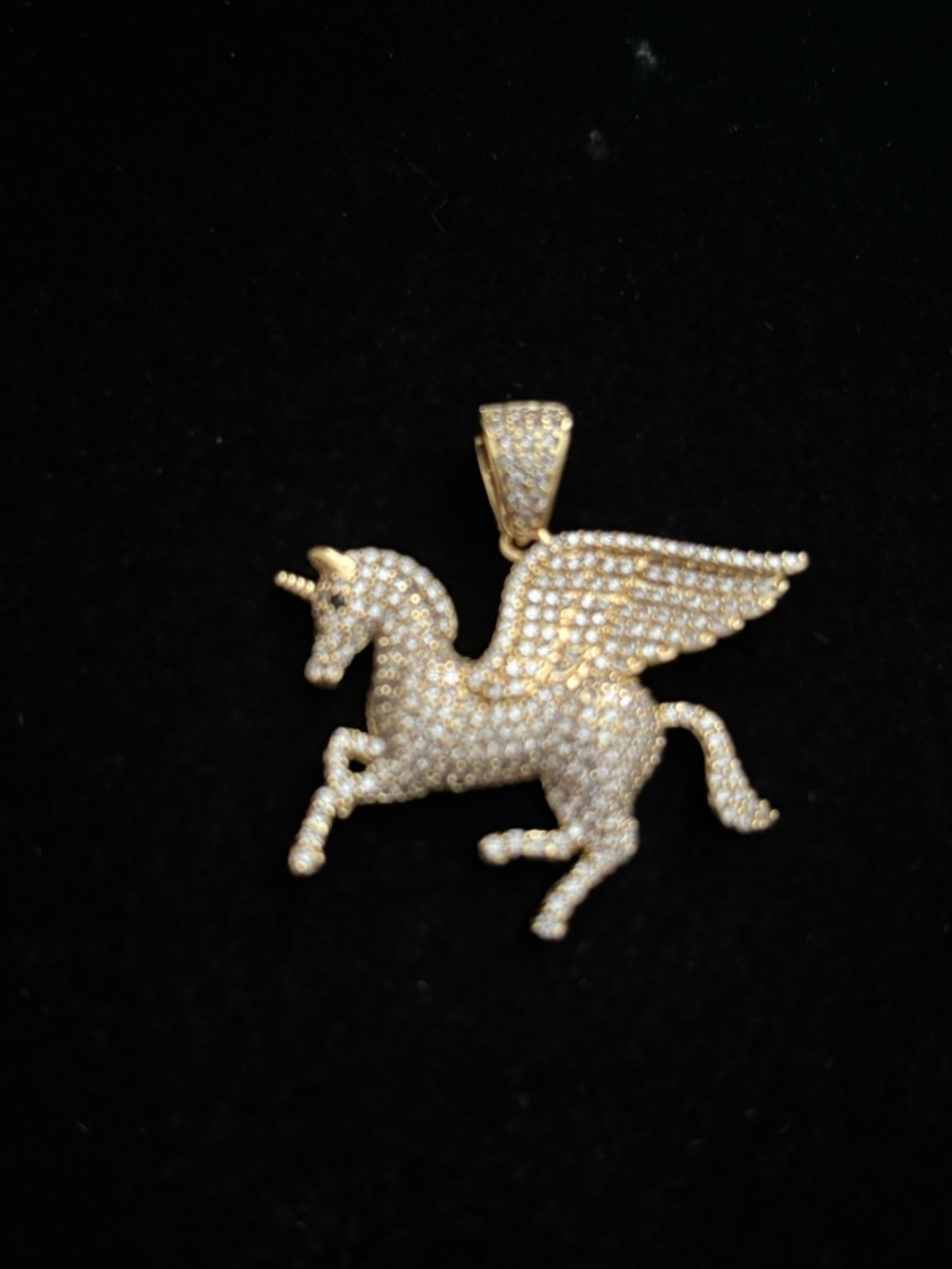 Gold Plated unicorn pendant